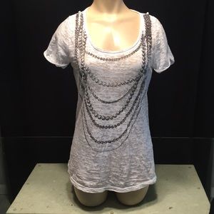 🎀 3 for 20 Faux necklace tunic top